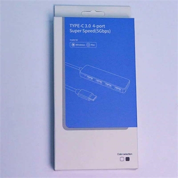 USB-C Hub to 4 Type A USB 3.2 Gen 1 Ports Portable Travel Series