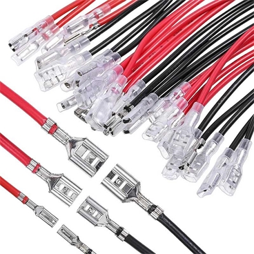 2.8/4.8/6.3mm Male Female Spade Terminal Electrical Wire Crimp Connectors