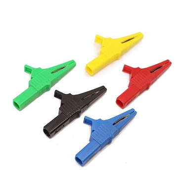 Large Heavy Duty Full Insulated Alligator Clips with 4mm Banana Jack CAT II 32A