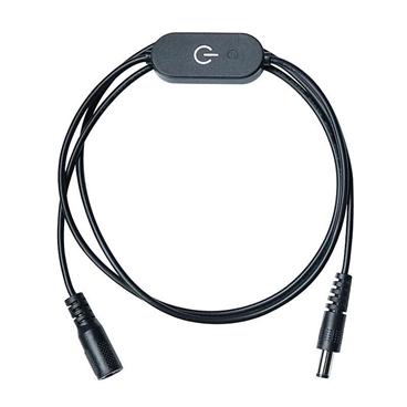 LED Switch Connector, DC 5.5mm x 2.1mm Male to Female Extension Cable with Touch Dimmer On Off Switch Controller for LED Strip Light