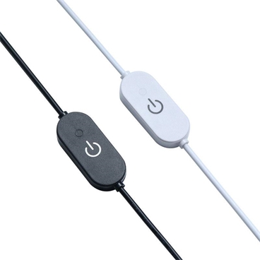 LED Switch Connector, DC 5.5mm x 2.1mm Male to Female Extension Cable with Touch Dimmer On Off Switch Controller for LED Strip Light