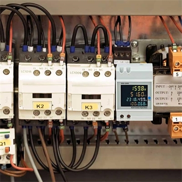 Din Rail Digital Energy Meter Wattmeter AC 40-300V 0-100A Ammeter Voltmeter